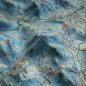 Preview: Raised relief map Bregenz-Zugspitze 1:50.000
