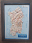 Preview: Raised relief map Sardinia A4