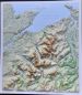 Preview: Raised relief map Snowdonia North