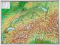 Preview: raised relief map Switzerland  1:500,000