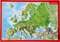 Preview: Relief map of Europe postcard