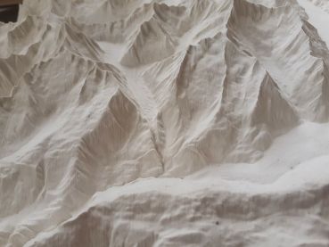 Plaster model of the Aletsch glacier