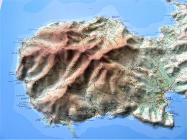 Relief Map of Elba