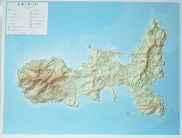 Relief Map of Elba
