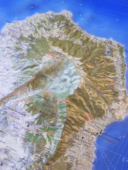 Reliefkarte_LaPalma_Caldera