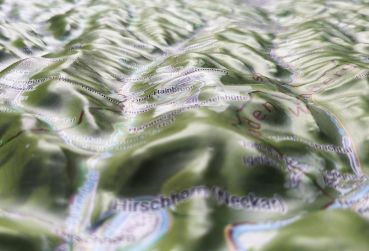 Raised relief map Odenwald