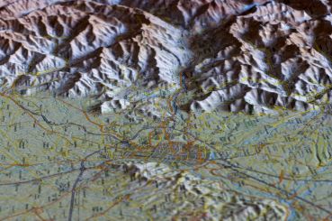 Relief Map of Turin