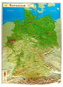 3D Reliefkarte deutschland