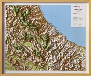 Relief Map of Abruzzo and Molise