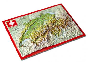 Raised relief postcard Switzerland_pers