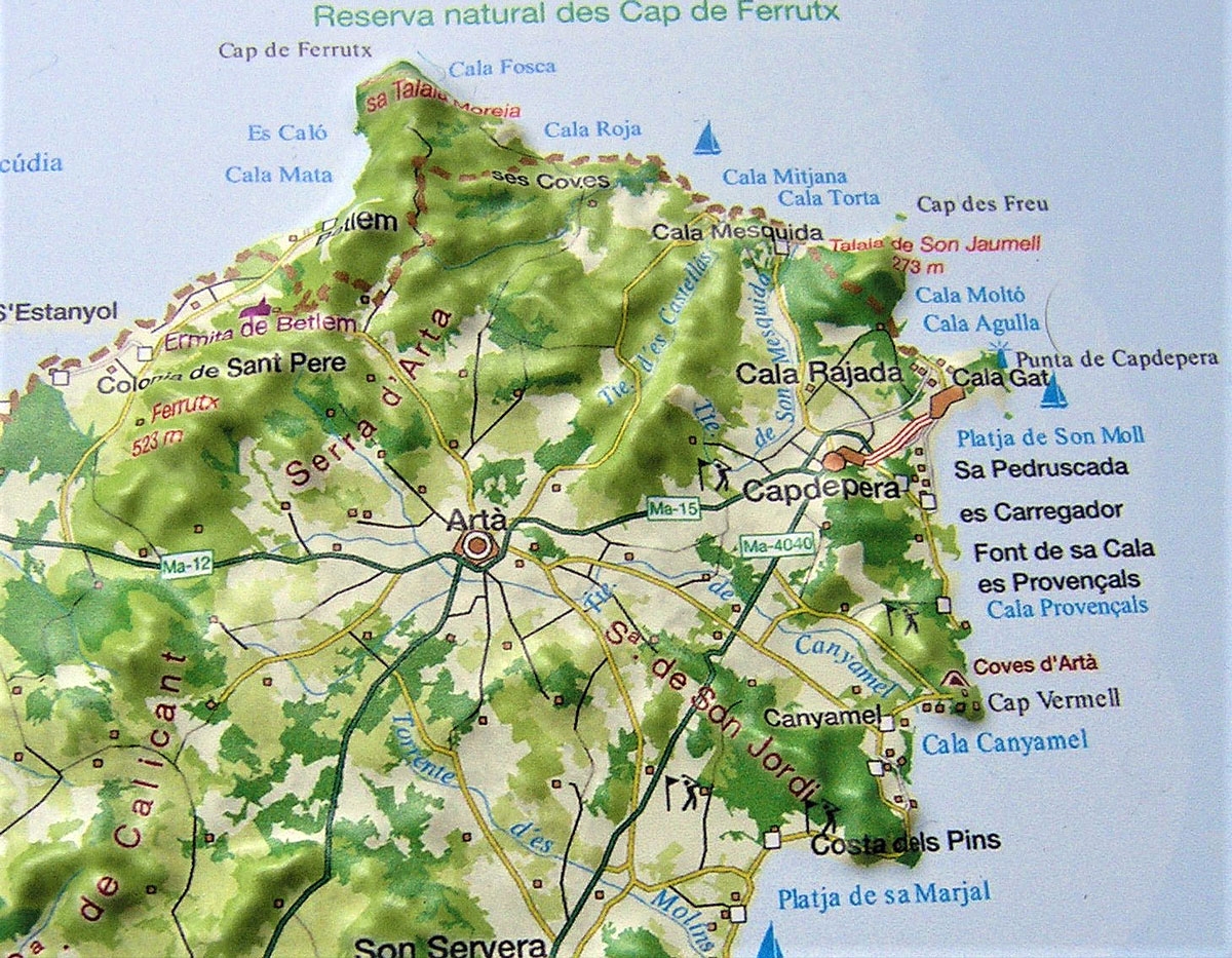 Raised Relief Map Mallorca As 3d Map