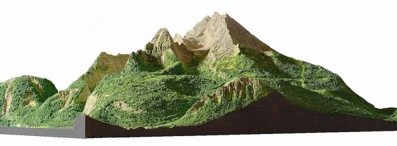 Mountain Model Watzmann 2,714 m