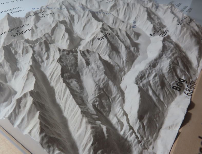 Aletsch glacier model