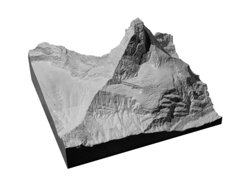 Raised relief map  Matterhorn