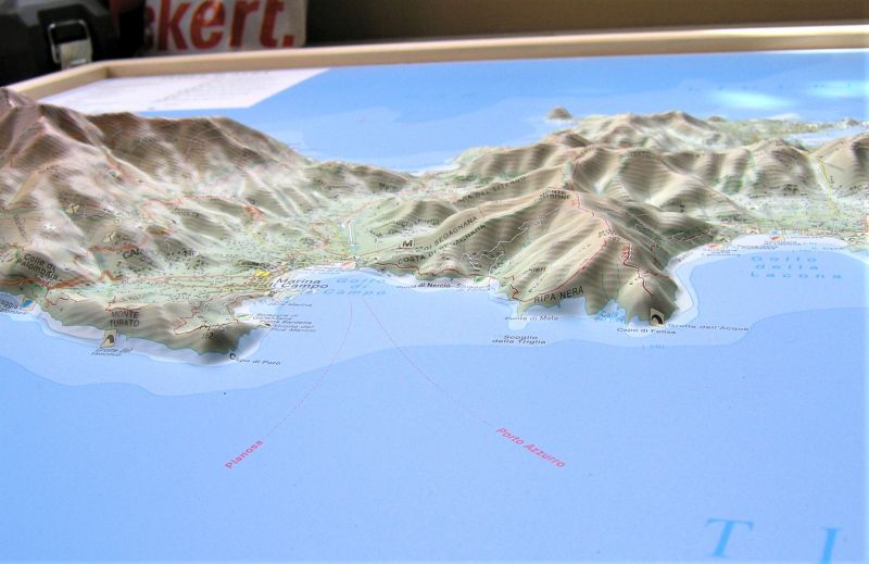 Relief Map of Elba