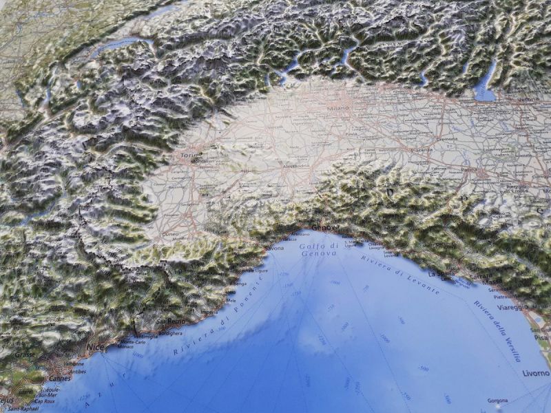 3D Relief Alpes 1:1 000 000