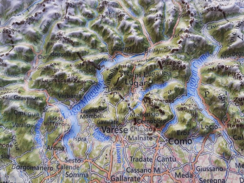 3D Relief Alpes 1:1 000 000