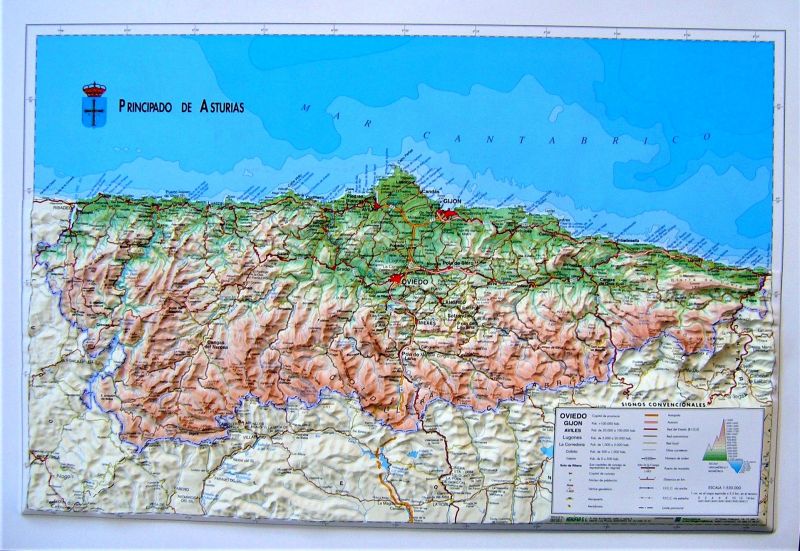 Reliefkarte_Asturien