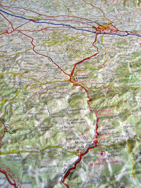 Relief Map East Pyrenees, big