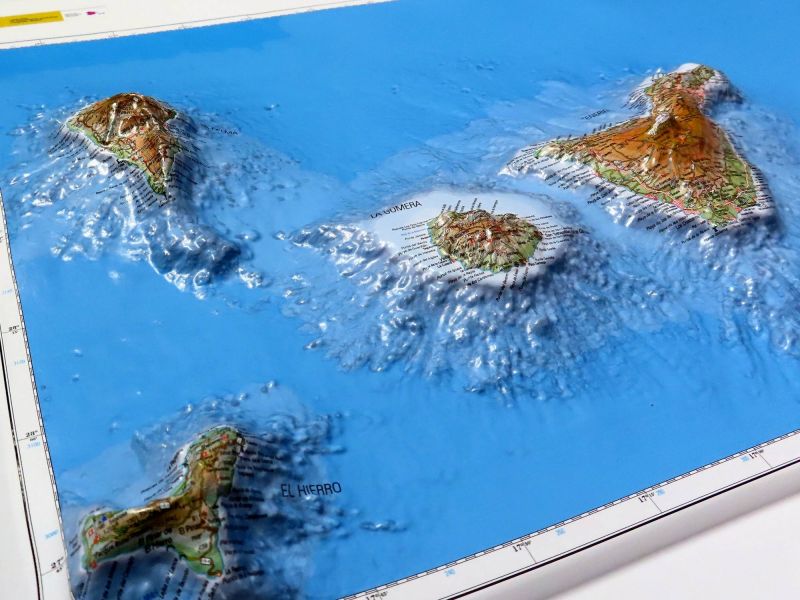 Raised Relief map la gomera