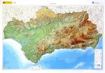 Raised relief map andalusia big