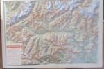 Relief map Aosta Valley, white