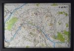 Raised relief map Paris