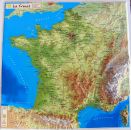raised relief map_France